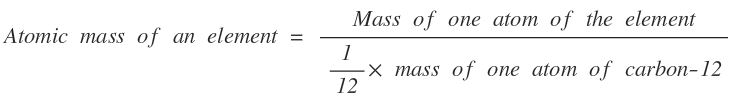 atomic-mass-of-element