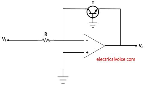 Log amplifier circuit using transistor and op amp